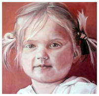 Charlotte - 2005  50x50cm (Olieverf op canvas)