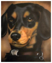 Snappie - 2004 40x50 (Airbrush op canvas)