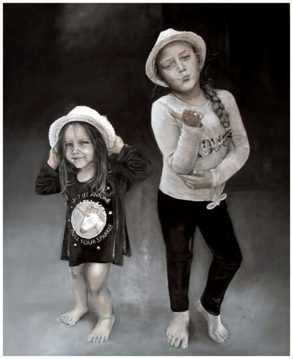 Layla & Nadia - 2019 100x120cm (Olieverf op canvas)