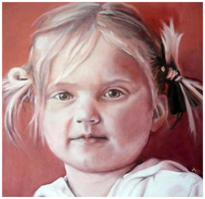 Charlotte - 2005  50x50cm (Olieverf op canvas)