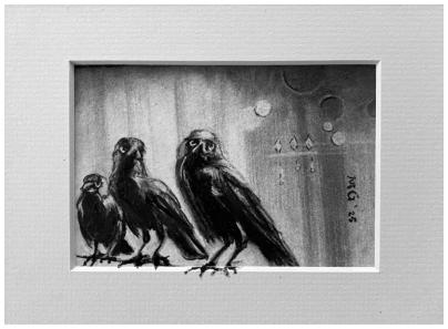 the Birds 3, 2025 20x15 cm.