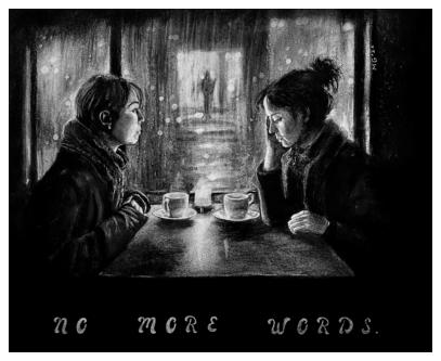 No More Words, 2026. 60x70 cm