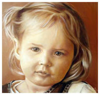 Louise - 2005  (50x50cm / Olie op canvas)