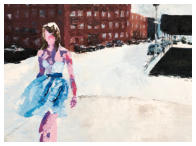 Esmee in NY - 2018 (50x70 / Olie op canvas)